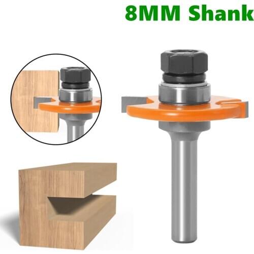 1pc 8mm Shank Jointing/Slotting Router Bit 5mm Height Cutter High Quality "T" Type Biscuit Joint Slot Cutter Wood Working