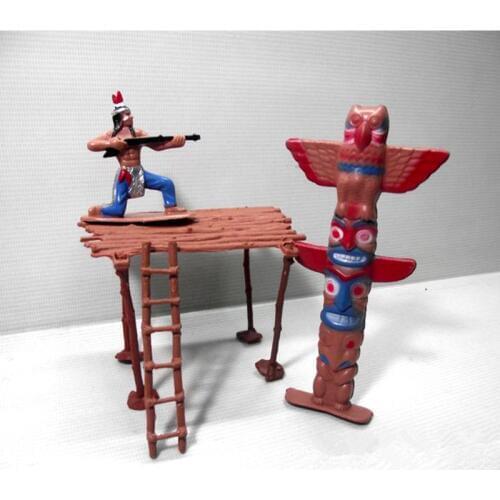 13pcs/Set Native Plastic Indian Tribes Model American Art Figure Doll Toy P31B