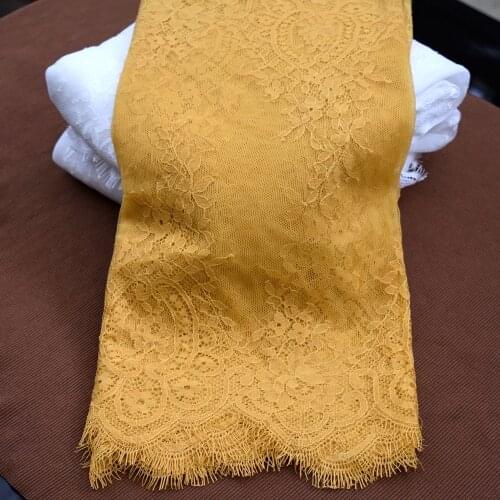 3Meter eyelashes lace garment fabric DIY skirt sleeve underwear decoration home wedding tablecloth