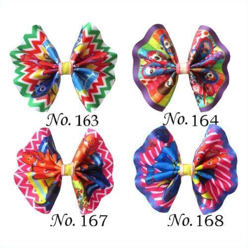 500 BLESSING Girl 3" Fan Hair Bow Clip Unicorn Wholesale L.O.L Surprise Doll Baby