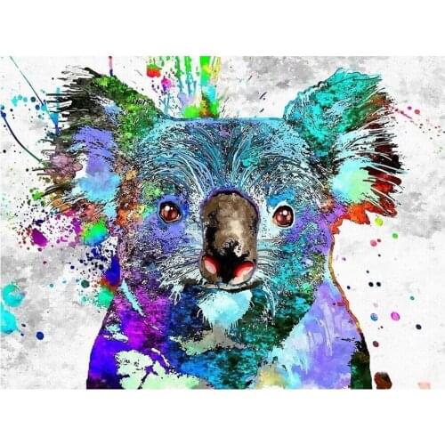 5D Diy Diamond Embroidery animal koala Handmade Gift Diamond Painting Full Square Round Cross Stitch Wedding decorationsZP-808