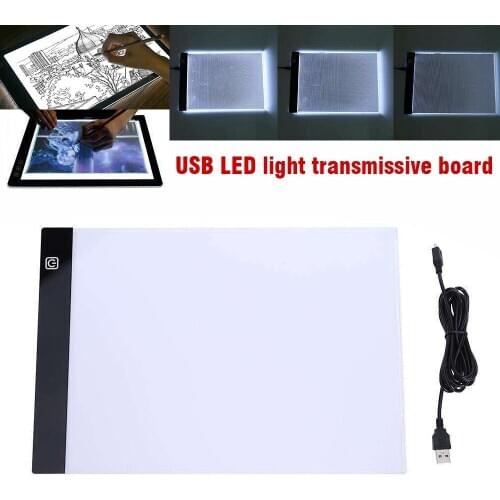 A4 Led Light Pad Stencil Board Light Box Tracing Drawing Board Pad Painting Writing Table 335*235*3.5mm