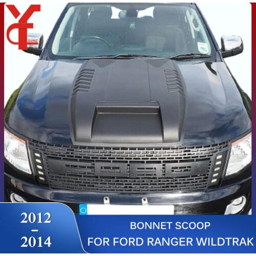 ABS Bonnet Scoop Hood Car Accessories For Ford Ranger T6 2012 2013 2014 Wildtrak T6