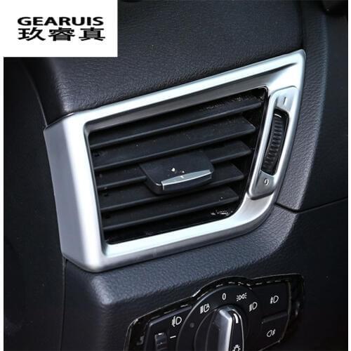 Car Styling AC Front air Outlet Trim Frame decoration Stickers Covers For BMW X1 E84 2011-2015 Interior Auto Accessories LHD