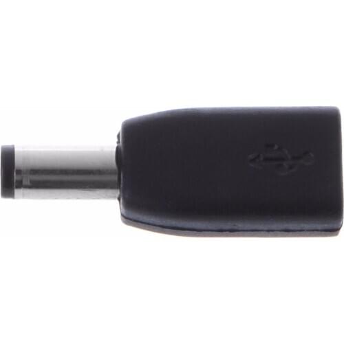 DC 5.5x2.1mm Male Plug To Micro USB Female Connector Adapter Charge Converter