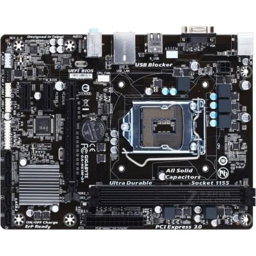 For Gigabyte GA-H61M-D1 Original Used Desktop Motherboard H61M-D1 H61 Socket LGA 1155 DDR3 Micro-ATX On Sale