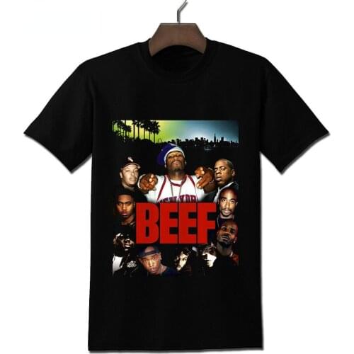 Beef Movie Tupac Dr Dre Nas Dmx 50 Cent Jay Z Gildan T-Shirt 2021 best seller hot hiphop t shirt