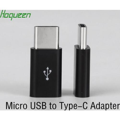Hoqueen wholesale 500pcs * Micro USB to Type c Charger Cable Adapter Converter for Xiaomi Mi 5 oneplus Letv fast shipping