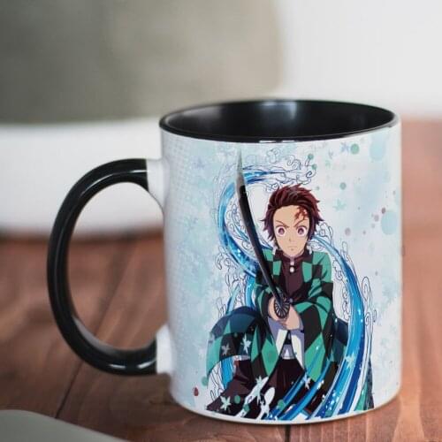 Demon Slayer Kamado Tanjirou Coffee Mugs 11oz Ceramic Creative Anime Milk Cup Friends Birthday Gilt New Year Gikt Mug