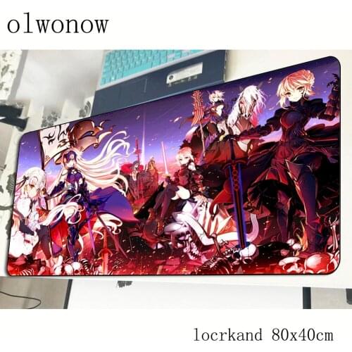 Saber Alter mousepad 800x400x3mm Birthday gaming mouse pad gamer mat Beautiful game computer desk padmouse keyboard play mats