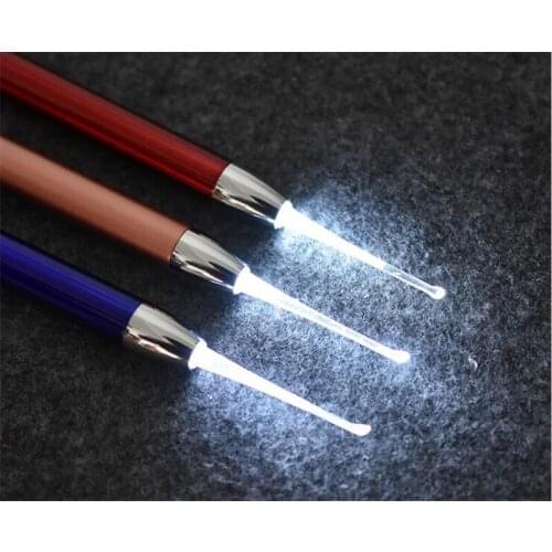 Hot 300 pcs/lot Baby Ear Cleaner Ear Wax Removal Tool Flashlight Earpick Ear Cleaning Earwax Remover Luminous