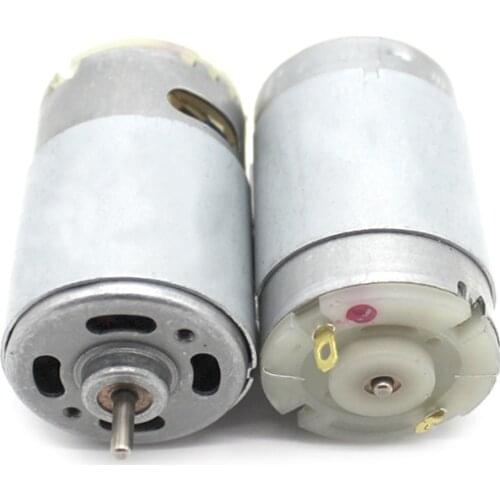 Micro 555 Motor with 3.175mm Shaft Diameter, Cooling Holes, 12V Micro DC Motor 1200 rpm, DIY Handmade Model Accessories