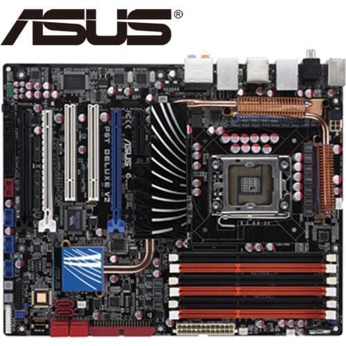 Asus P6T Deluxe V2 Desktop Motherboard X58 Socket LGA 1366 Core i7 Extreme DDR3 24G ATX UEFI BIOS Original Used Mainboard
