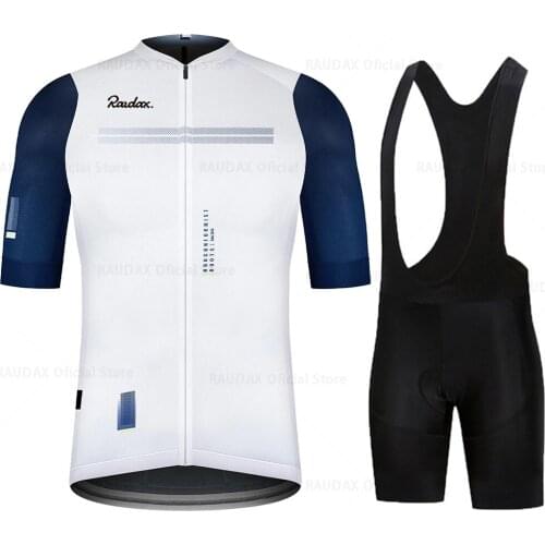 Newest 2021 Men Clothes Wear Better Rainbow Team Raudax Areo Cycling Jersey Short Sleeve Cycling Clothing Summer Road Bike Sets