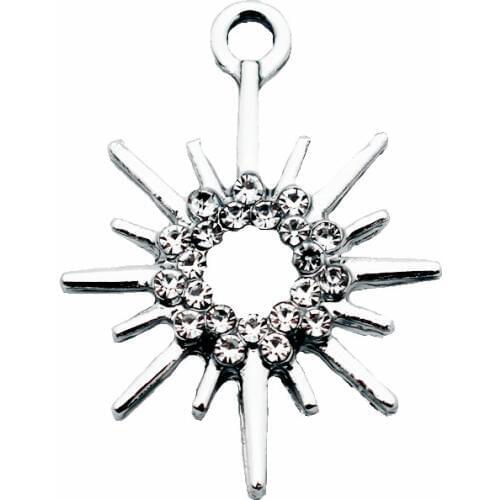 New Arrival 20pcs/lot Crystal Dangle Charms Lobster Clasp Hanging Charm For Bracelet&Pendant Floating Charms Jewelry