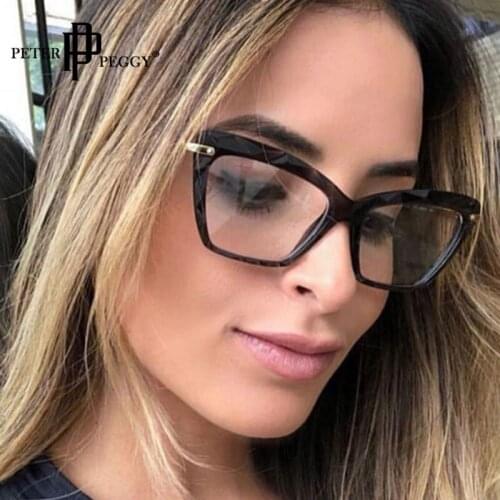 Optics Cat Eye Women Glasses Retro Clear Prescription Lens Glasses Frames For Men Fashion Myopia Computer Eyeglasses Frames