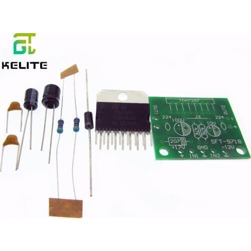 1set TDA7297 amplifier board spare parts dc 12v grade 2.0 dual audio encoding 15w electronic diy kit
