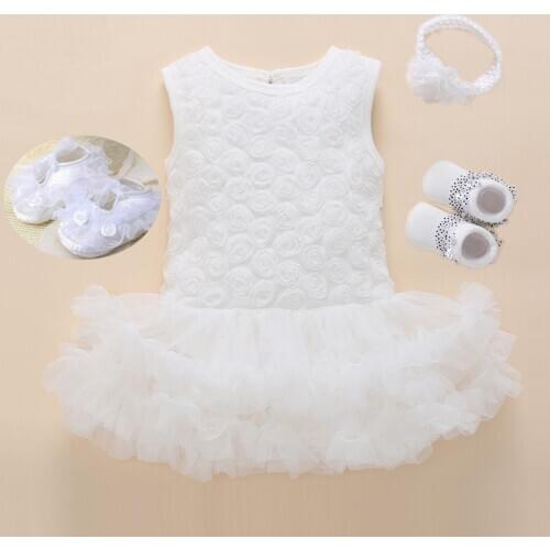 Newborn Baby Girl Dress&Clothes Baptism Dress White Christening Dress For Baby Girl Lace Vestido Bebe Robe Bapteme 3 6 9 Months