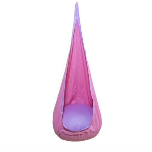 Childrens swing factory indoor blow-up lilo bag cotton canvas hammock toys baby swing family hanging chair