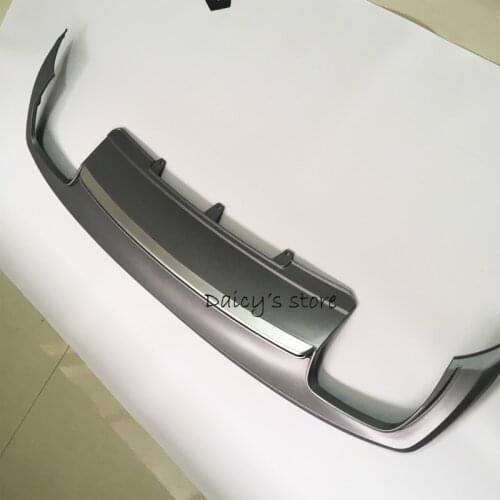 PP Rear Bumper Lip Diffuser exhaust end pipe for A u d i A4 B8 facelift Standard Bumper/Sline bumper 2013-2016 S4 Style
