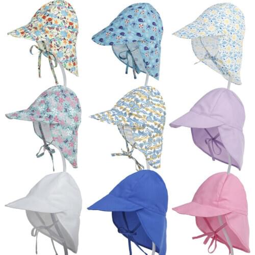2020 New Hot Sale Toddler Baby Boy Girl Sun Hat Brim Summer Floral Print Hats Beach Headwear Outdoor un Hats