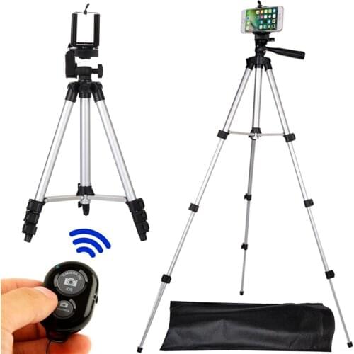 Long tripod Bluetooth Remote Control Self-Timer Camera Shutter Clip Holder Tripod Sets Kit Gift For phone Stand holder