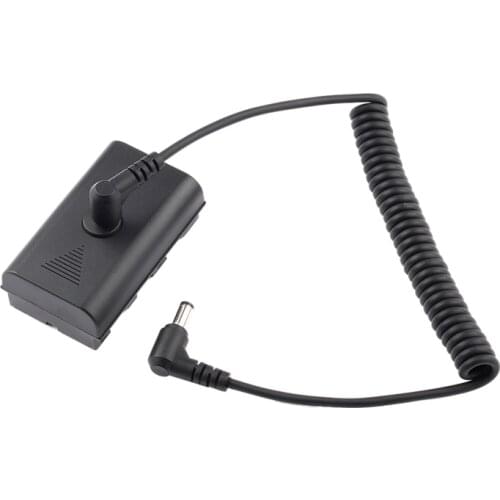 HOT-NP-F Dummy Battery DC Coupler with Extendable Cable for NP-F970 NP-F960 NP-F770 F750 F550