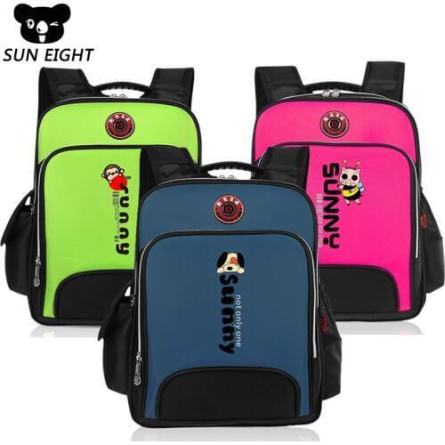SUN EIGHT Kids School Bags For Boys Girls Orthopedic Kids Backpack boys Back pack Bag Big Capacity Schoolbag Mochila Escolar