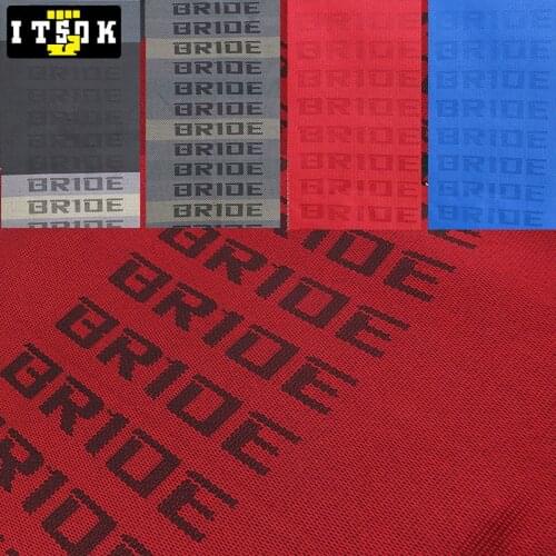 Bride Car Seats Fabric 100CM x160CM JDM Racing Style Auto Interior Accessory Decoration Material Cloth Cover Universal 1M×1.6M