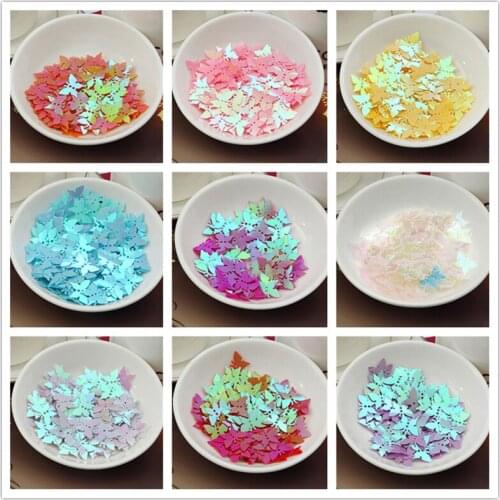 10g/Bag 12*17MM AB Color Butterfly Sequins PVC Paillettes Garment Decorate DIY Wedding Sewing Crafts Lentejuelas Accessories