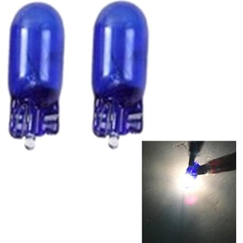 10pcs 5W Halogen Bulb Signal Car Light Source parking 8000K T10 5W 194 Interior Car light Lamp Cool White