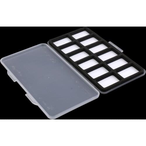 12 Compartments Super Slim Fly Fishing Box Foam Insert Flies Holder Case Lures Storage Fishing Tackles Box Pesca
