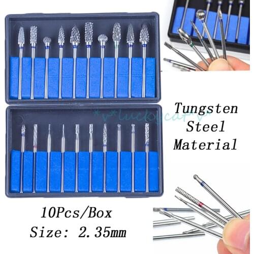 20Pcs/Box dental tungsten steel brick nitrate 2.35mm dental laboratory titanium nitrate cemented carbide drill