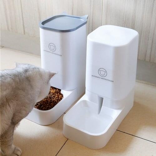 3.8L Pet Drinking Fountain Dog Cat Automatic Feeder Large Capacity Dispenser Water Bowl Food Feeding Device Pet Supplies Suit