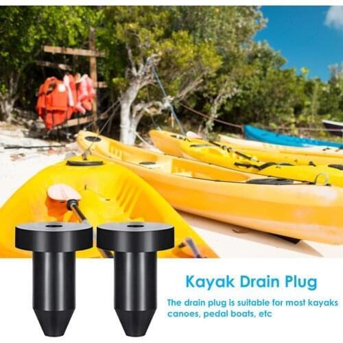 6PCS Kayak Drain Plugs Push-In Rubber Scupper Plugs Drain Holes Stopper Bung For Fishing Boats Kayak Water Sport Accessories