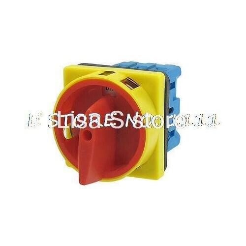 600V 25A AC 2 Position Rotary Cam 6 Terminals Universal Combination Switch