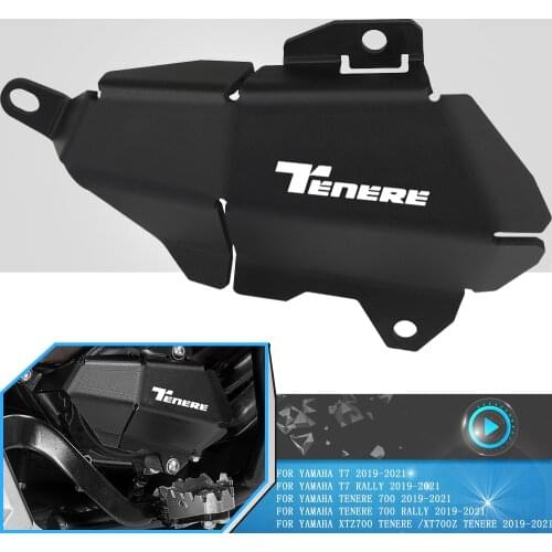 Motorcycle ALUMINIUM Water Pump Protection Guard Covers For Yamaha XTZ700/XT700Z Tenere XT 700Z XTZ 700 TENERE T7 2019 2020 2021