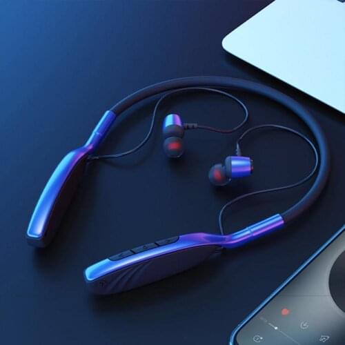 Neckband Wireless Headphones Bluetooth Earphone Rotary Card Insertion Sports Jogging cycling driving earphone