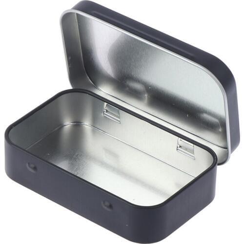 Cigarette Case Box Black Tobacco Storage Box humidor rolling paper box Jewelry Candy Coin Key Organizer Tin Flip Gifts Sealed