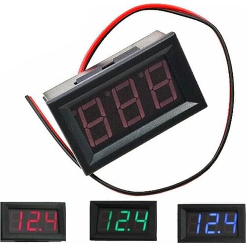 DC 4.5V To 30.0V LED Digital Voltmeter Ammeter Car Motocycle Voltage Current Meter Volt Detector Tester Monitor Panel