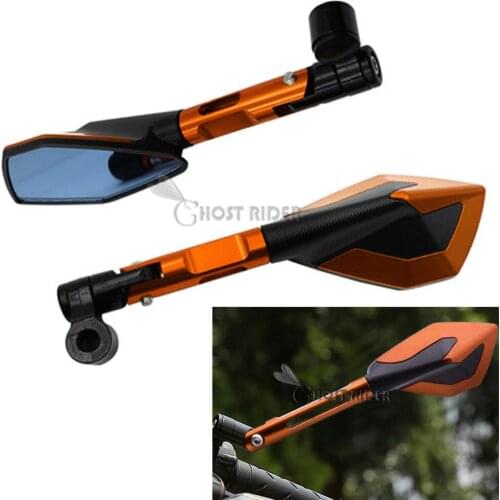 For YAMAHA FZ6 FZ-6 FZ6N FZ6S FAZER CNC Aluminum Motorcycle Handlebar Rear View Mirrors Blue Anti-glare Mirrors