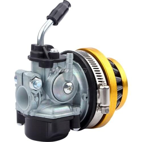 49cc 50cc 80cc Carb Carburetor With Air Filter For 2 Stroke Engine Motorized Bicycle Mini Moto Dirt Pocket Bike ATV Quad Gold