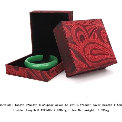 Retro Red Female Bracelet Jewelry Packaging Display Box Earring Pendent Wedding Ring Storage Jewellery Organizer For Lover Gift