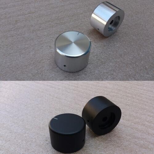 KYYSLB 35*22MM All Aluminum Amplifier Chassis Alloy Solid Knob Volume Potentiometer Knob HIFI Audio Amplifier Knob