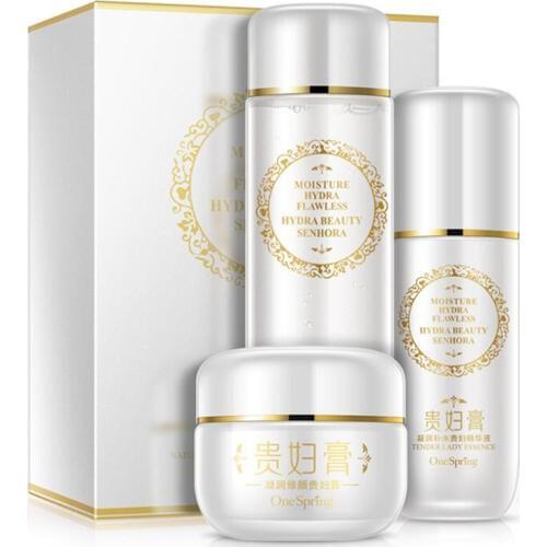 New Lady Plant Ingredient Face Care Skin makeup set,Tone-up Cream cosmetics kit,Moisturizer Concealer Liquid Fundation Cream