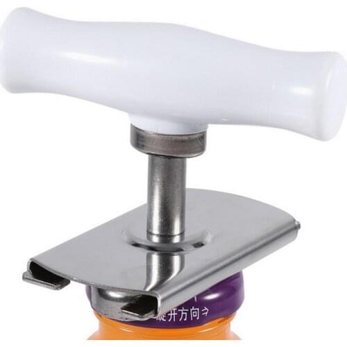 Wholesale 100pcs/lot Can Opener Jar Bottle Adjustable Manual Stainless Steel Easy Kitchen Tool with White Box Packing