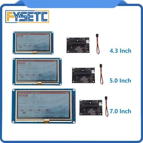 4.3" 5" 7" Touch Colour Screen + PanelDue Controller Board For 3D Printers CNC Machines DuetWifi Advanced 32 Bit Electronics