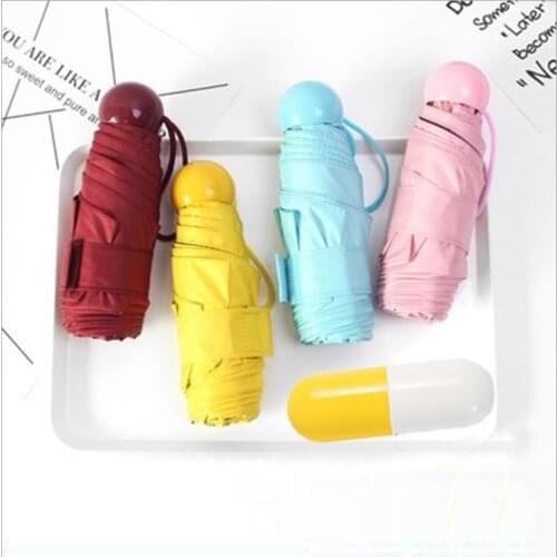 Umbrella folding dual-use female male gift 50% black glue sunscreen umbrella pocket umbrella umbrella umbrella