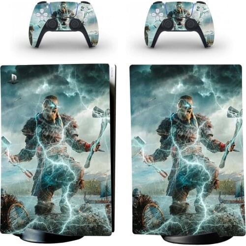 Valhalla PS5 Digital Skin Sticker Decal Cover for PlayStation 5 Console and 2 Controllers PS5 Skin Sticker Vinyl