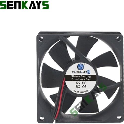 DC 8020 Fan 5V 12V 24V 80x80x20MM Oil Bearing Refrigerator fan Compressor Fan with 2pin